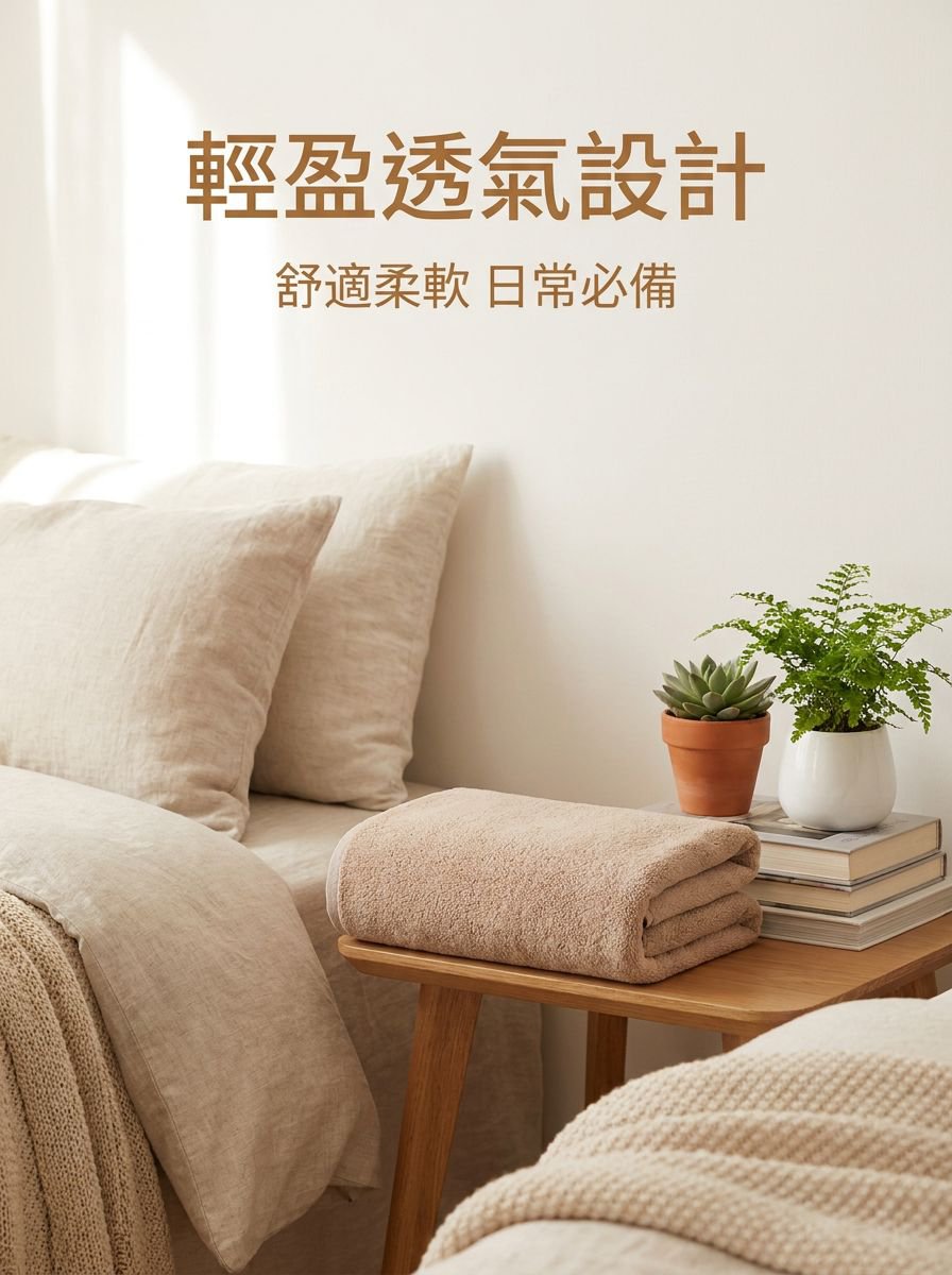 素色珊瑚絨浴巾多用途應用場景