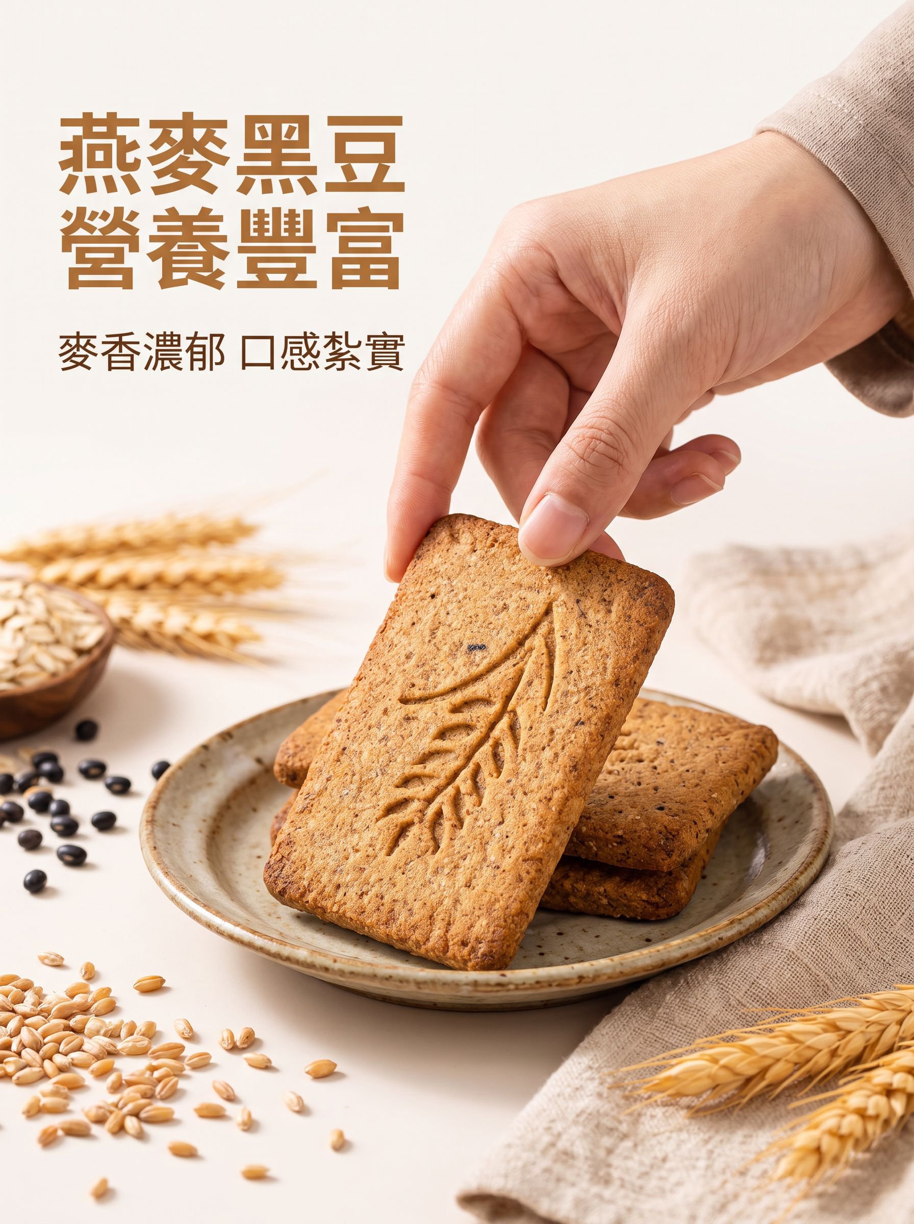 健身與減重適用的無糖餅乾