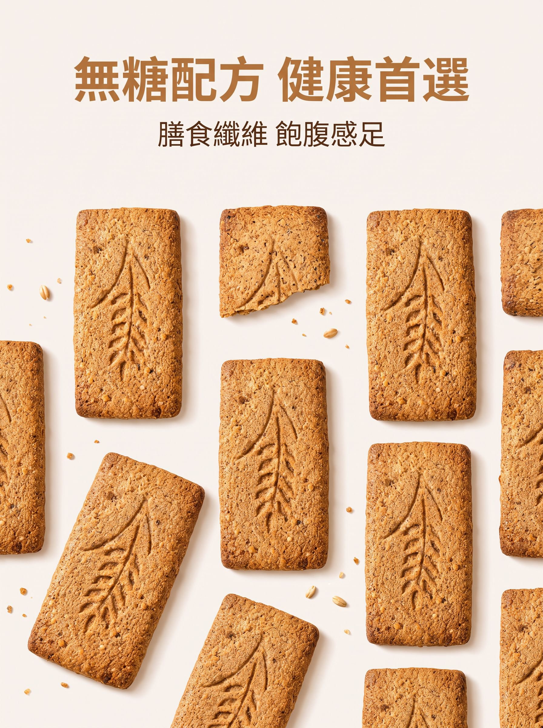 健康低卡無糖餅乾近拍