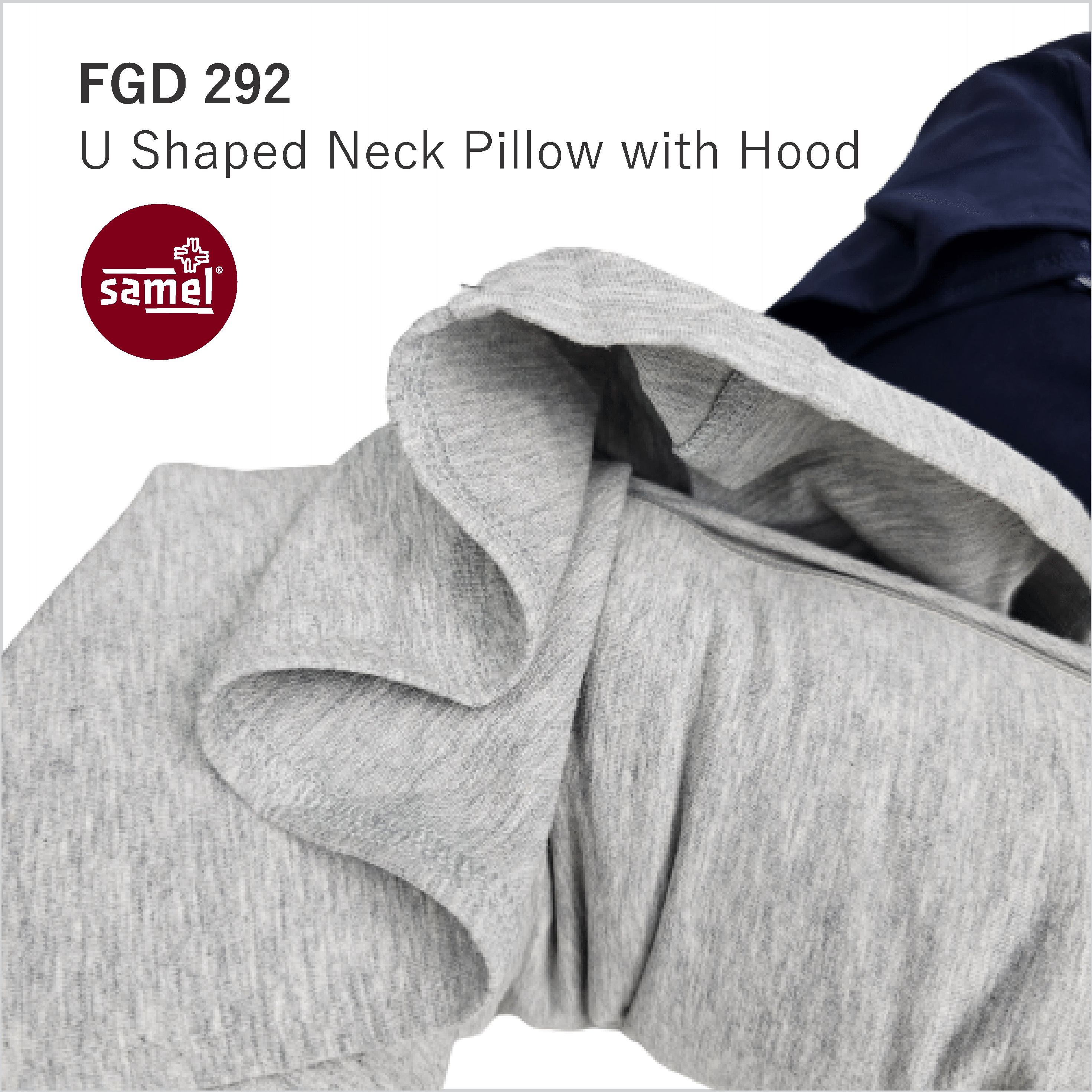 Samel FGD 292 U Shaped Neck Pillow with Hood