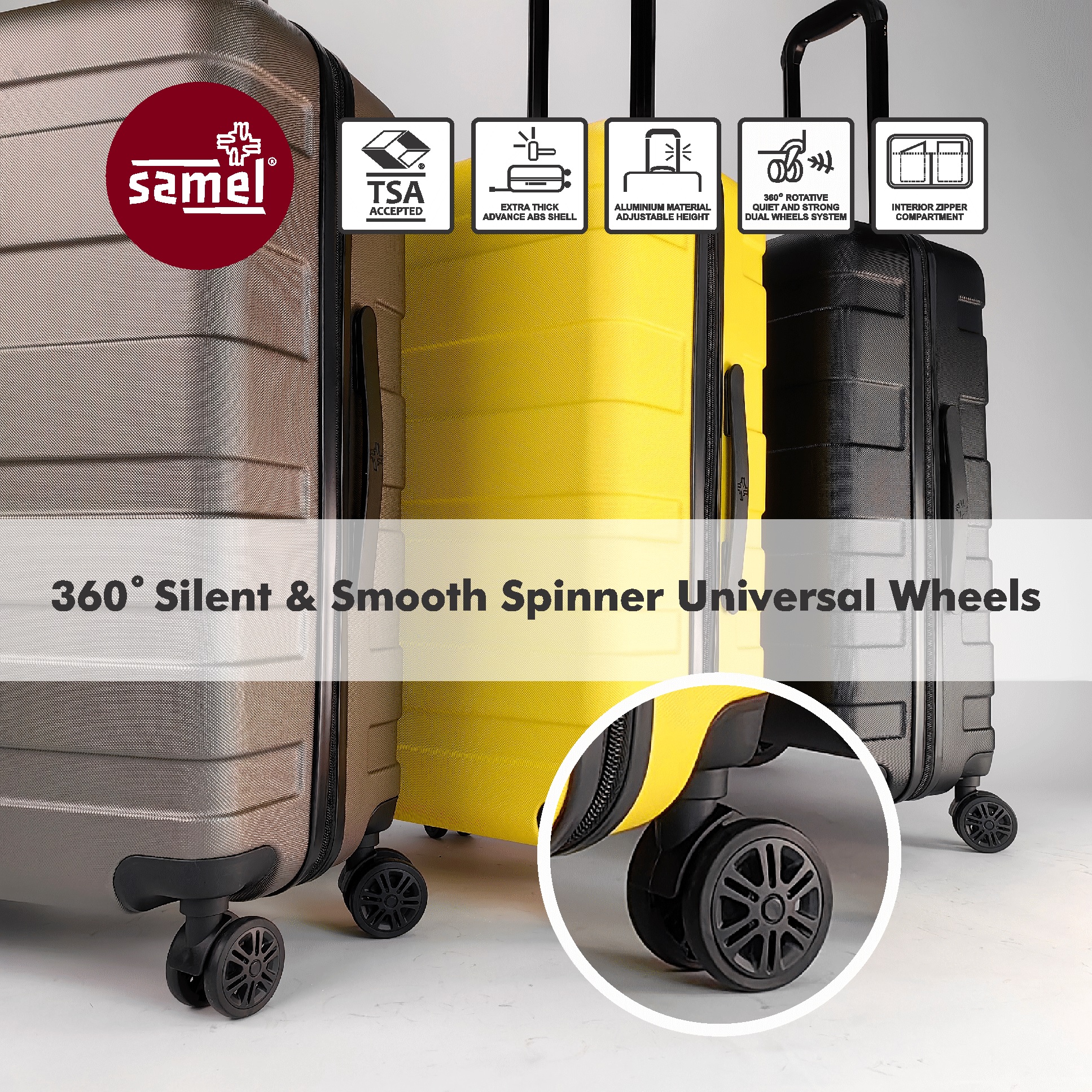 SAMEL 20" FGD 297 JAPANESE CONCEPT EXTRA THICK LUGGAGE