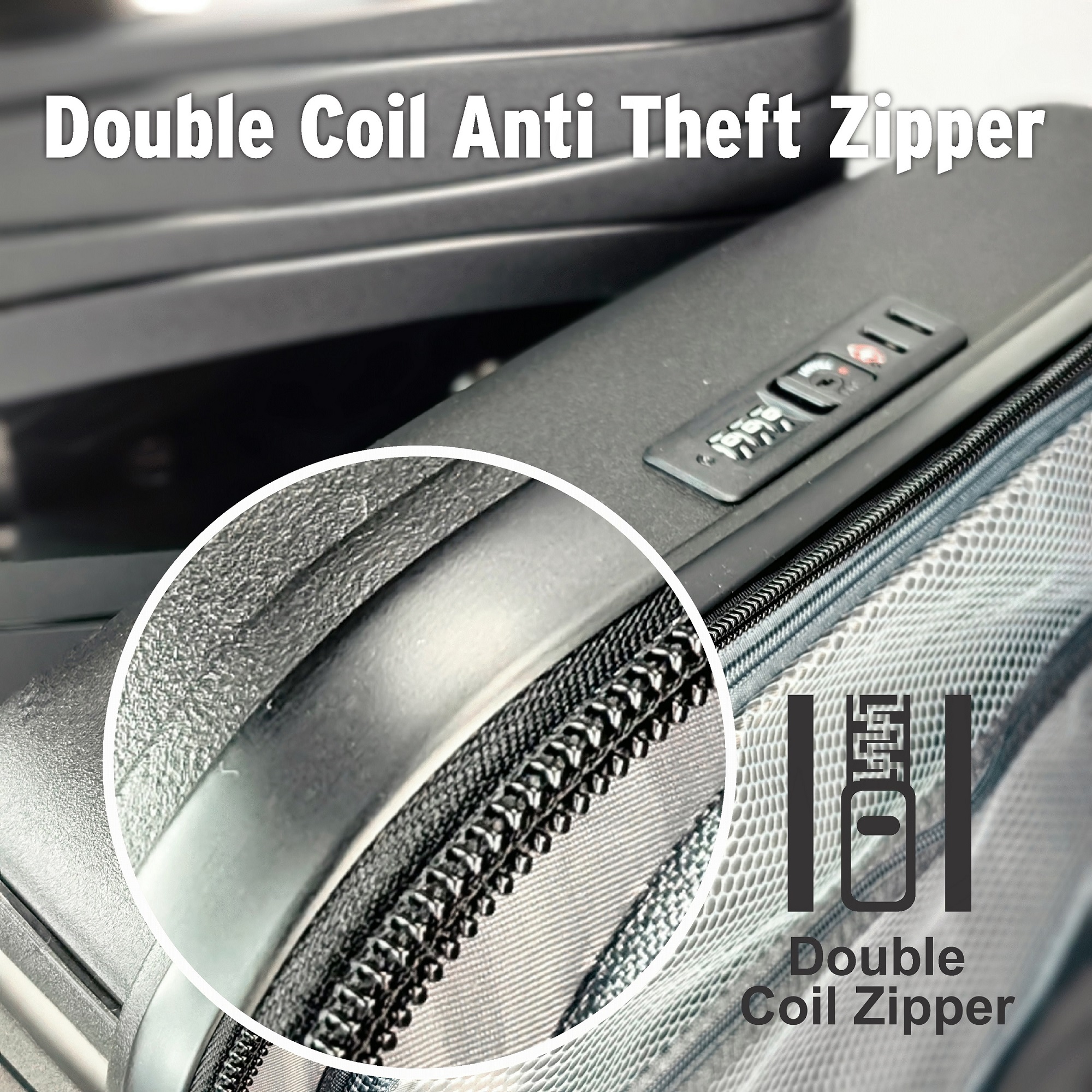 SAMEL 24" FGD 383 JAPANESES CONCEPT EXPANDABLE ANTI THEFT ZIPPER PP LUGGAGE