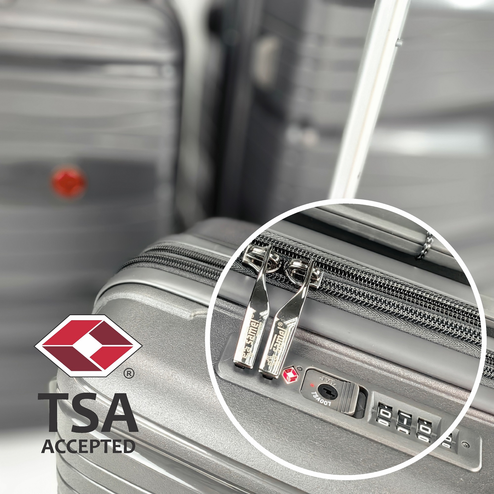 SAMEL 20" FGD 383 JAPANESES CONCEPT EXPANDABLE ANTI THEFT ZIPPER PP LUGGAGE