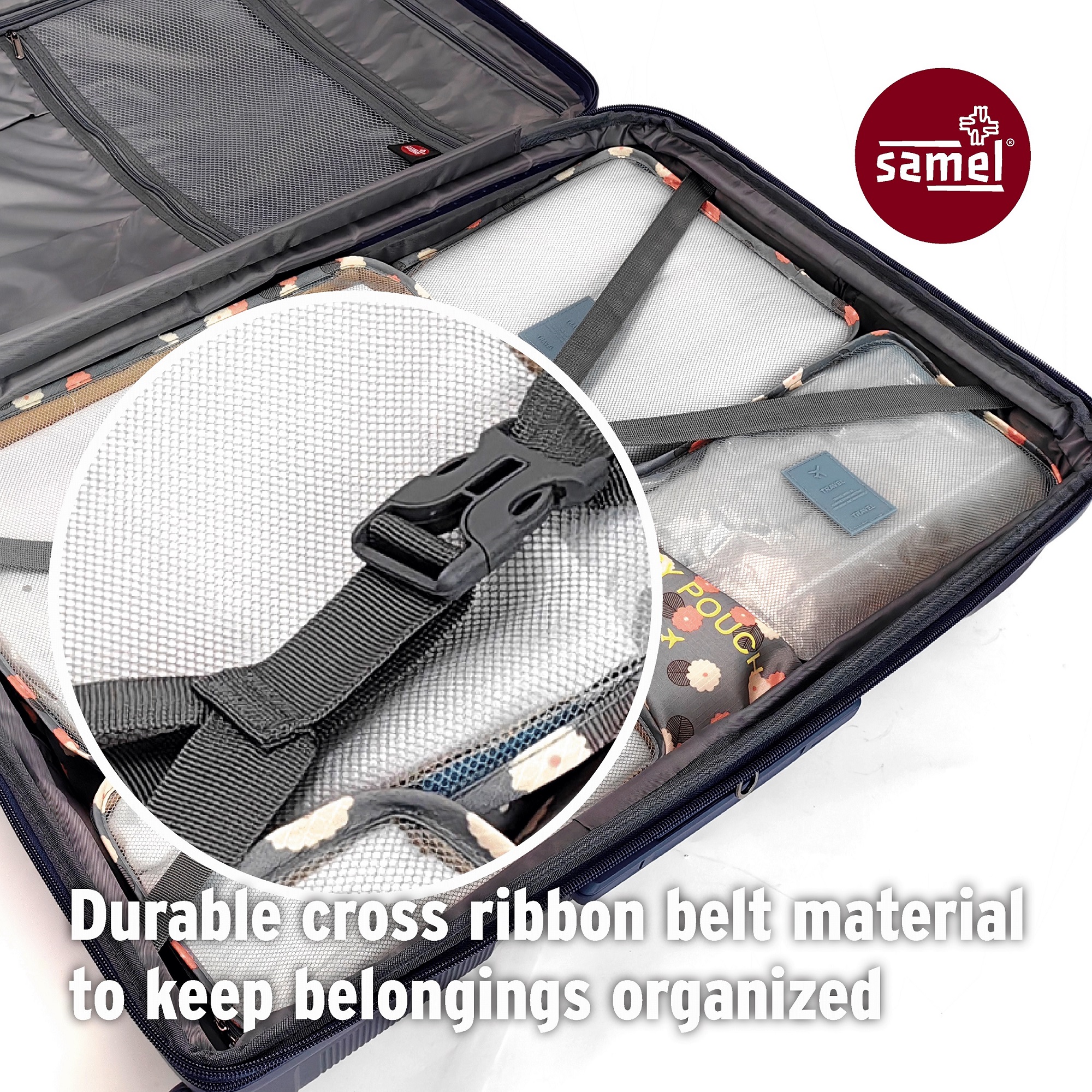 SAMEL 20" FGD 383 JAPANESES CONCEPT EXPANDABLE ANTI THEFT ZIPPER PP LUGGAGE