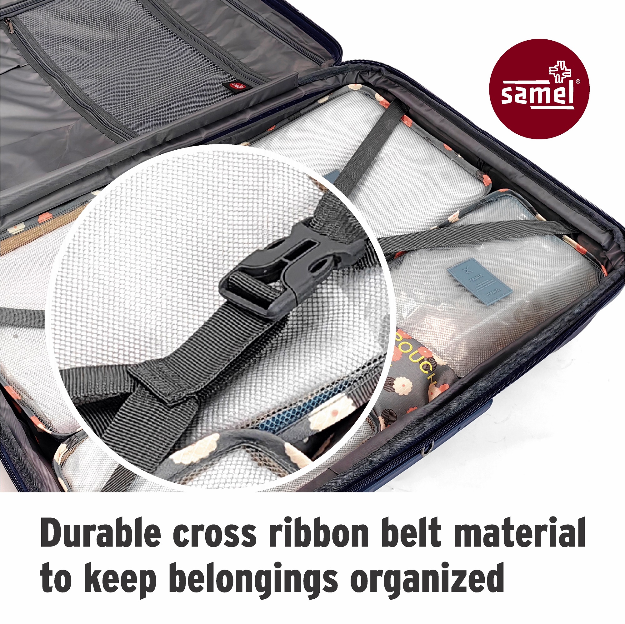 SAMEL 20" FGD 383 JAPANESES CONCEPT EXPANDABLE ANTI THEFT ZIPPER PP LUGGAGE