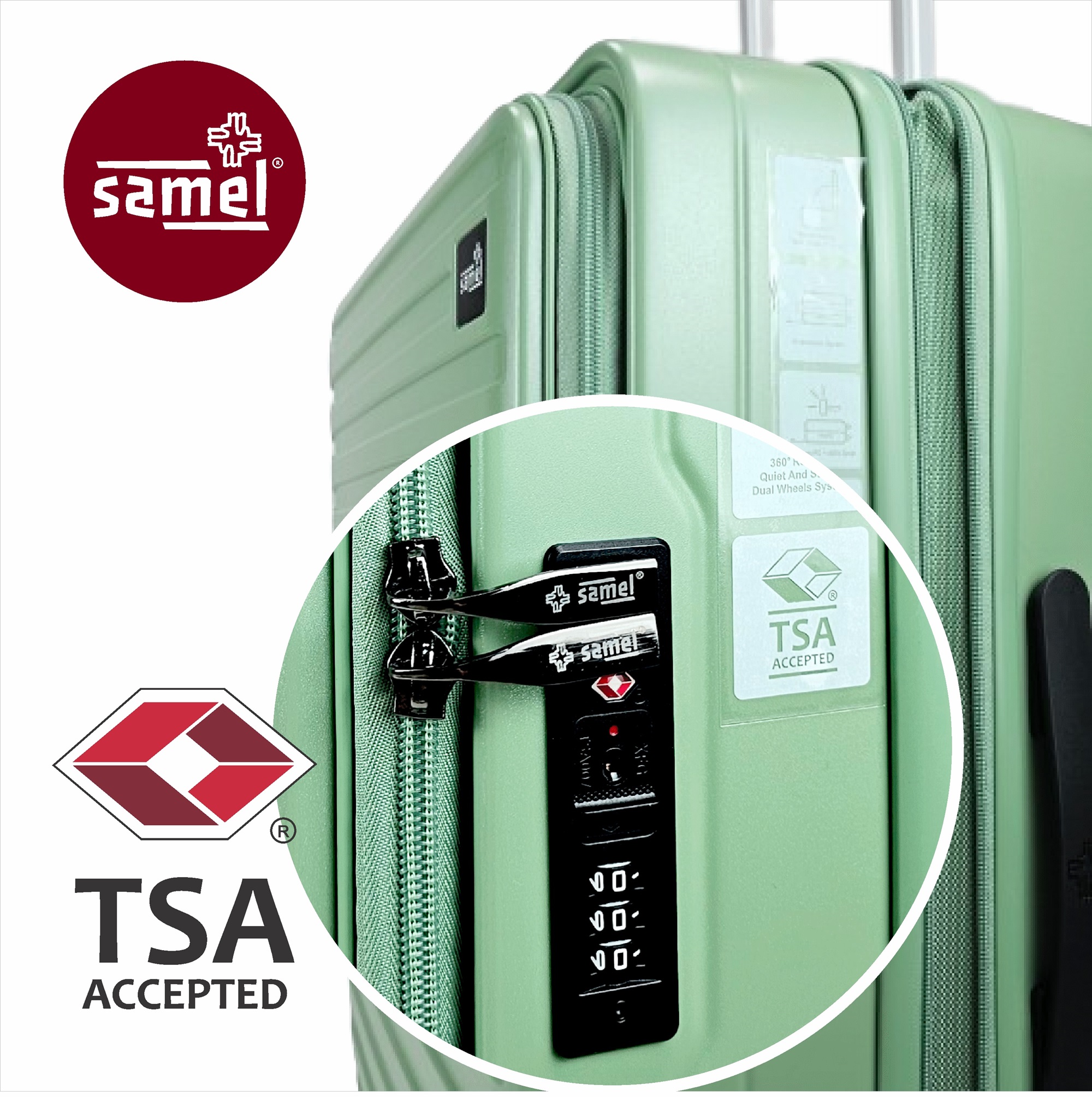 SAMEL 28" FGD 432 Japanese Concept Expandable Anti-Theft Zipper Front Open Luggage