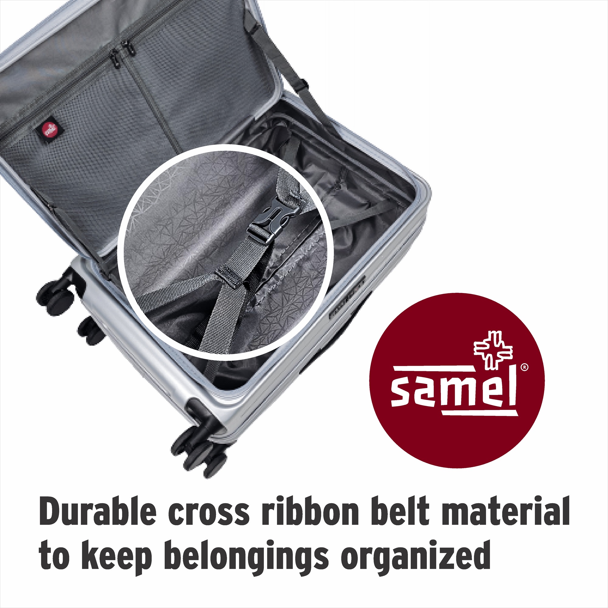SAMEL 24" FGD 432 Japanese Concept Expandable Anti-Theft Zipper Front Open Luggage