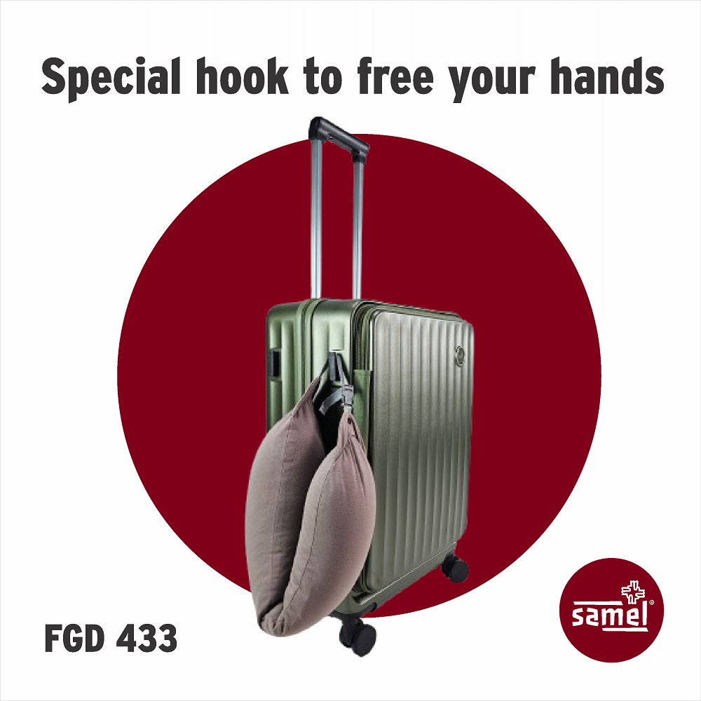 SAMEL 24" FGD 433 JAPANESES CONCEPT NOBU PREMIUM EXPANDABLE FRONT OPEN 100% PC LUGGAGE