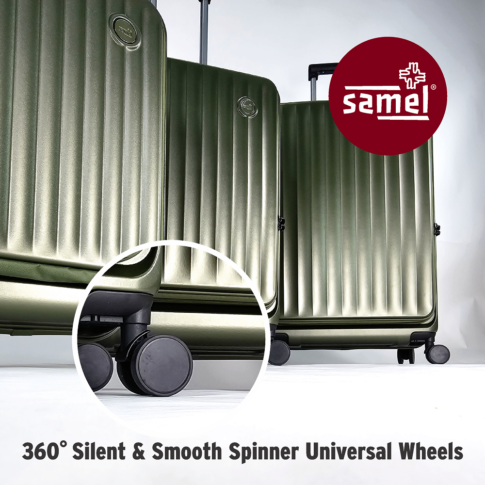 SAMEL 24" FGD 433 JAPANESES CONCEPT NOBU PREMIUM EXPANDABLE FRONT OPEN 100% PC LUGGAGE