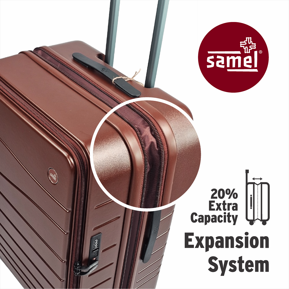 SAMEL 28" FGD 533 JAPANESES CONCEPT SHINPURUSA PREMIUM EXPANDABLE FRONT OPEN 100% PC LUGGAGE
