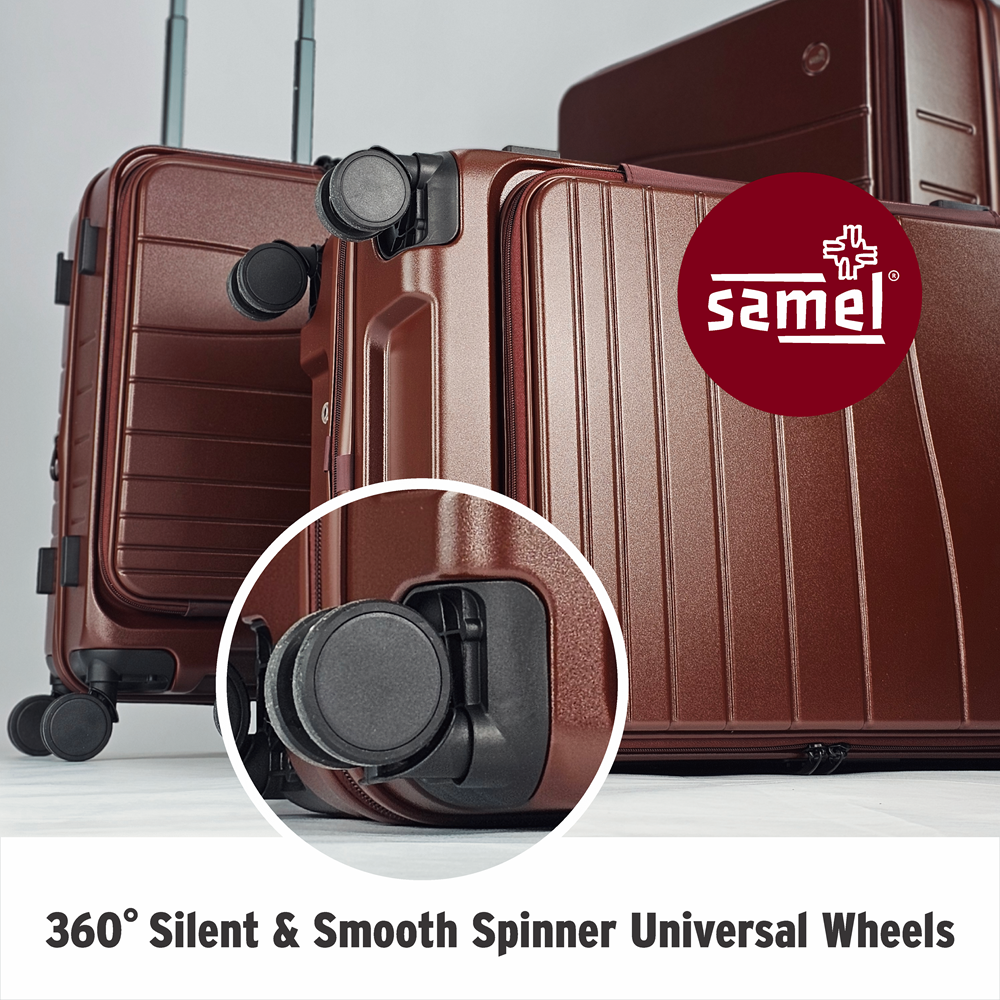 SAMEL 20" FGD 533 JAPANESES CONCEPT SHINPURUSA PREMIUM EXPANDABLE FRONT OPEN 100% PC LUGGAGE