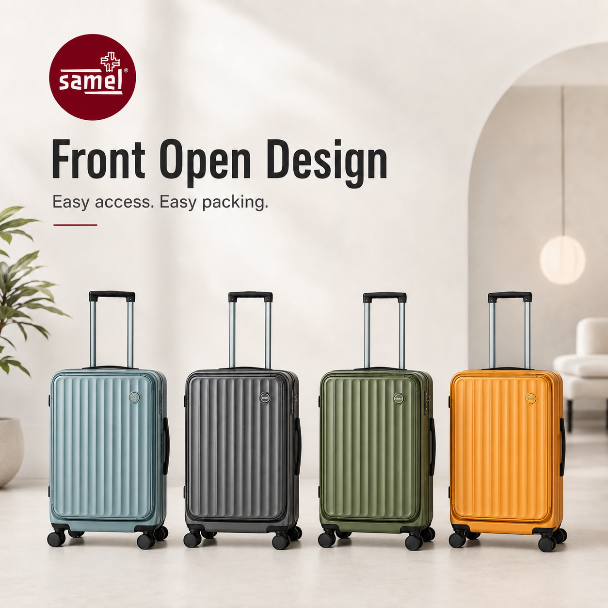 Front Open Luggage