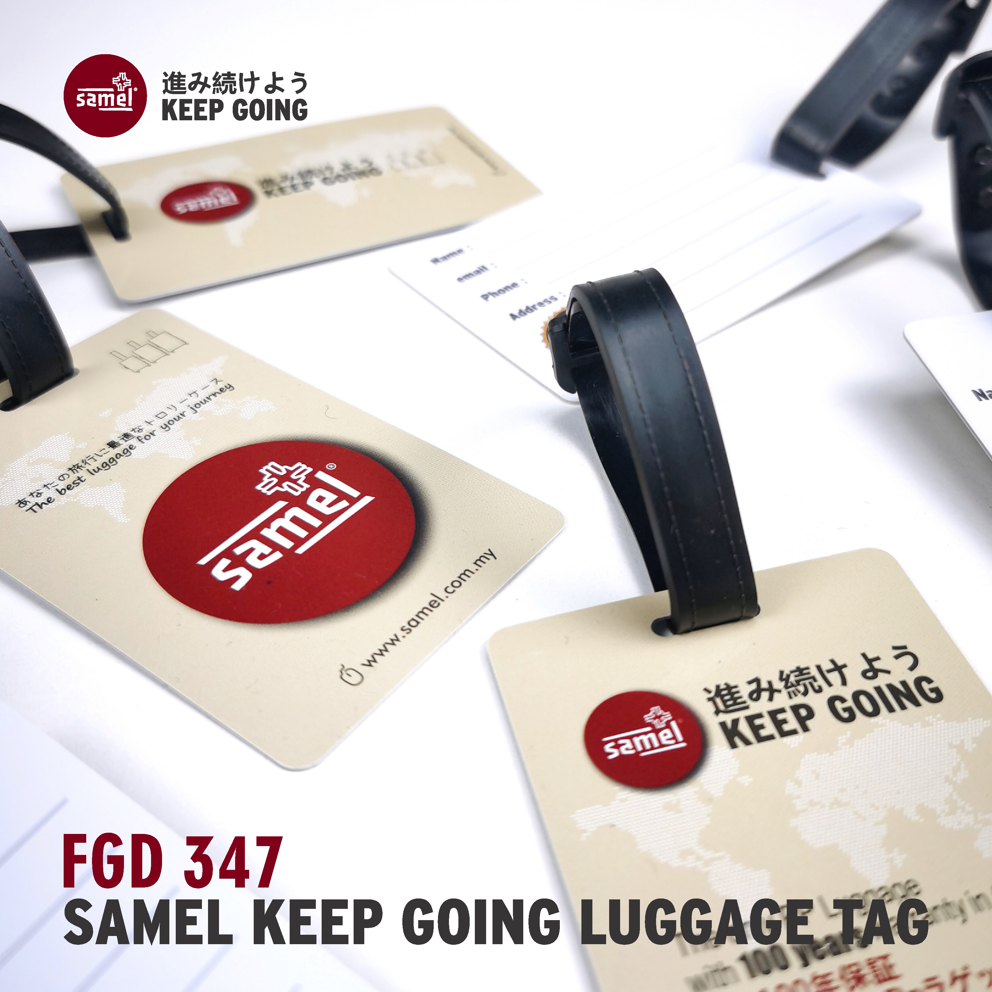 Samel Keep Going Luggage Tag FGD 347