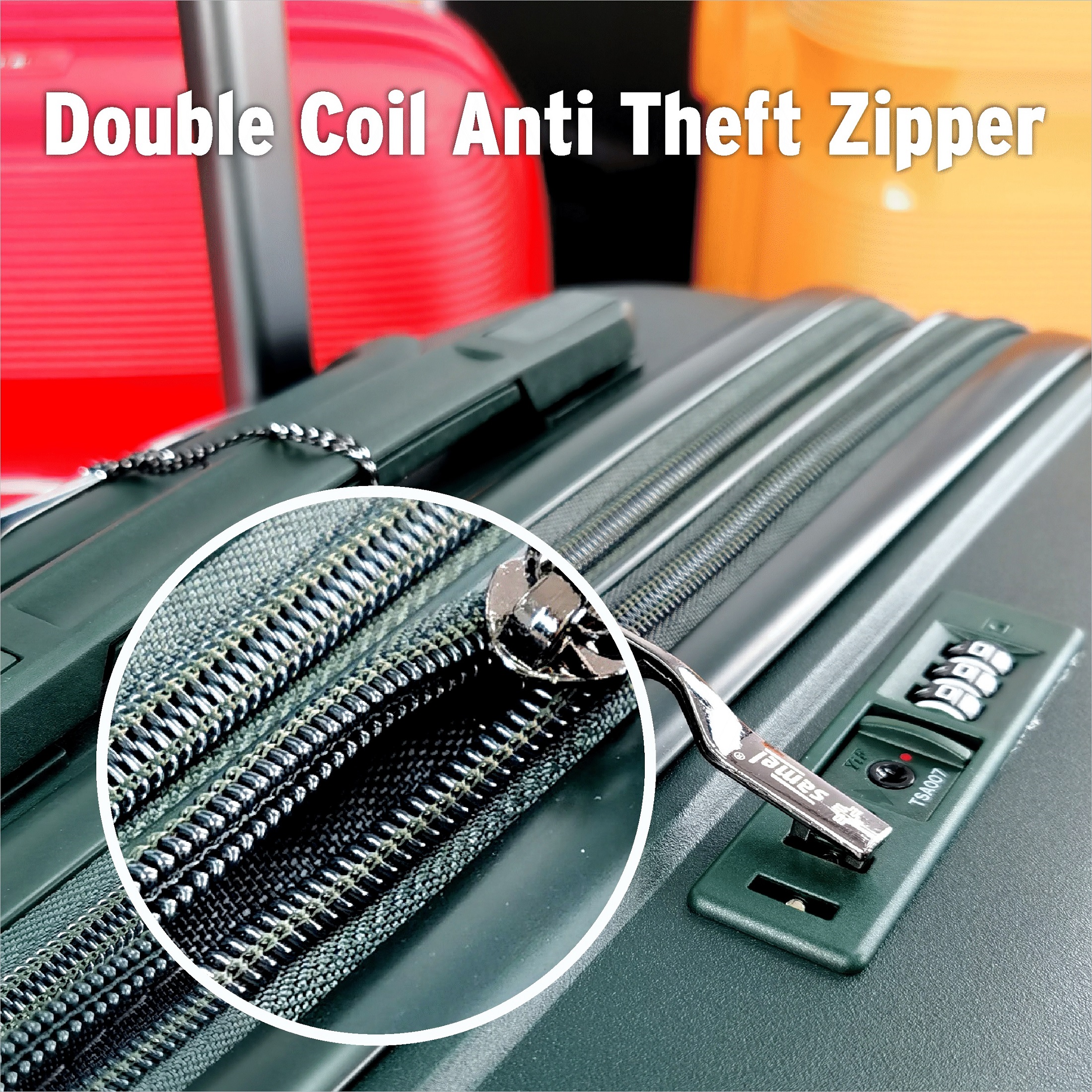SAMEL 20" FGD 363 JAPANESES CONCEPT EXPANDABLE ANTI THEFT ZIPPER PP LUGGAGE
