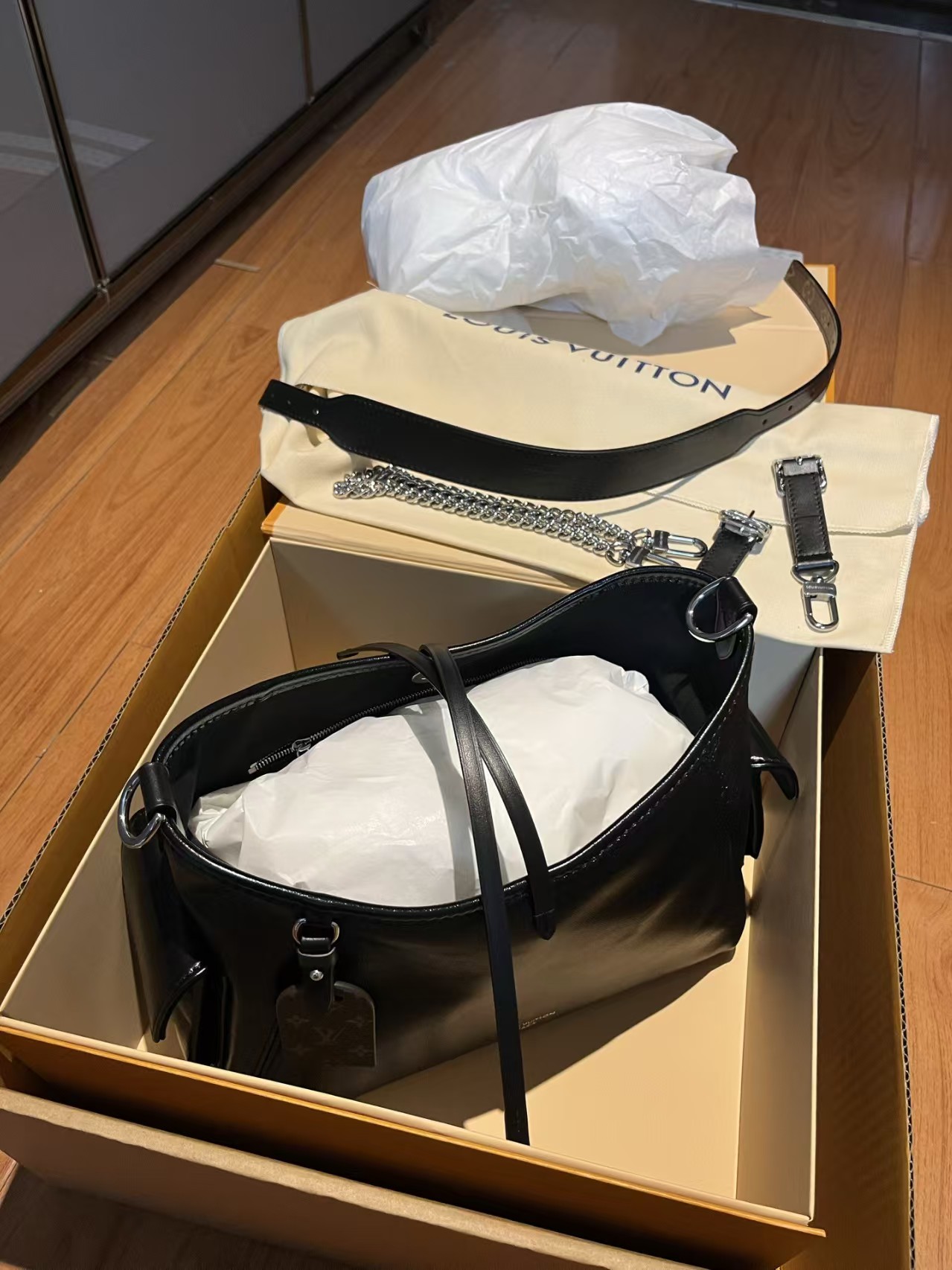 B65 黑皮托特包｜雙肩帶配置 大容量單肩斜揹女袋