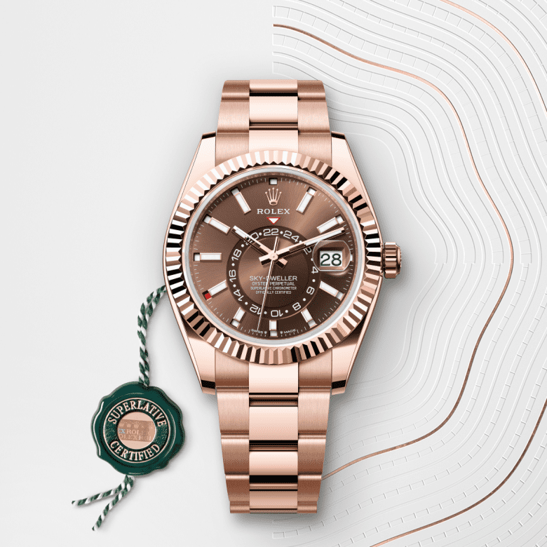 ロレックス スカイドゥエラー  オイスター、42 mm、エバーローズゴールド  リファレンス m336935-0002