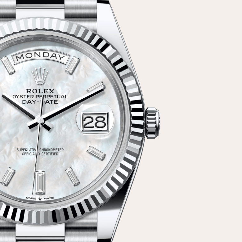 デイデイト 40 | オイスター、40 mm、プラチナ  リファレンス 228236-0026