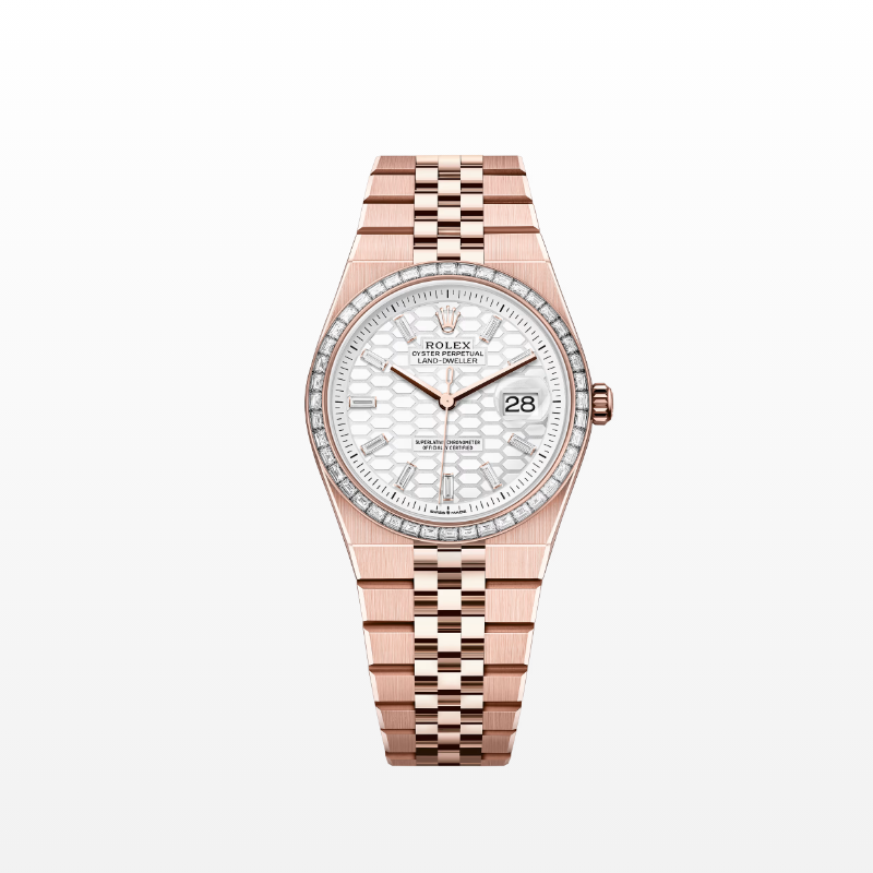 ロレックス ランドドゥエラー 36  オイスター、36 mm、エバーローズゴールド、ダイヤモンド  リファレンス m127285tbr-0002