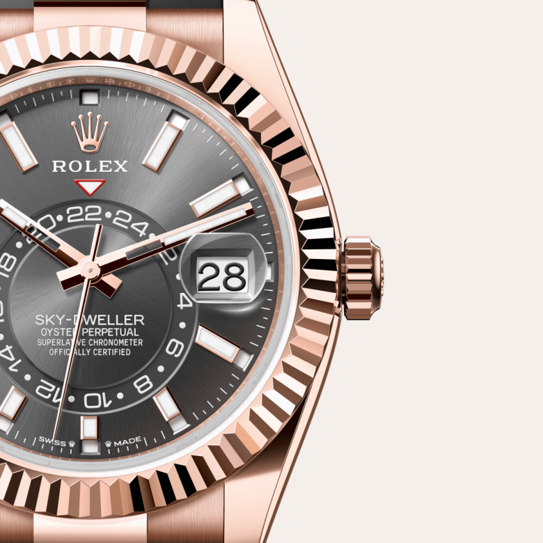 ロレックス スカイドゥエラー  オイスター、42 mm、エバーローズゴールド  リファレンス m336235-0004