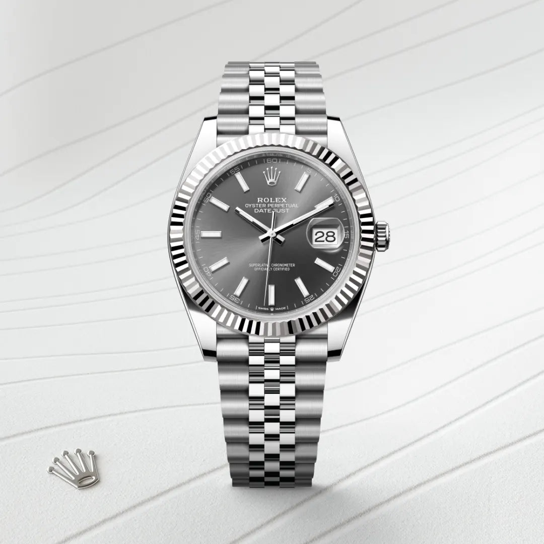 Rolex デイトジャスト 41  オイスター、41 mm、オイスタースチール＆ホワイトゴールド