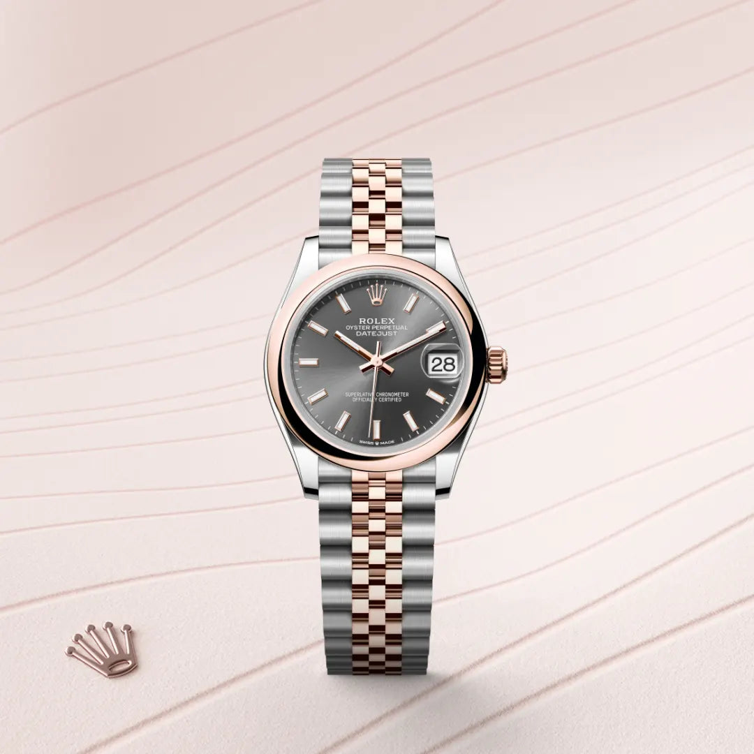 Rolex デイトジャスト オイスター、31 mm、オイスタースチール＆エバーローズゴールド