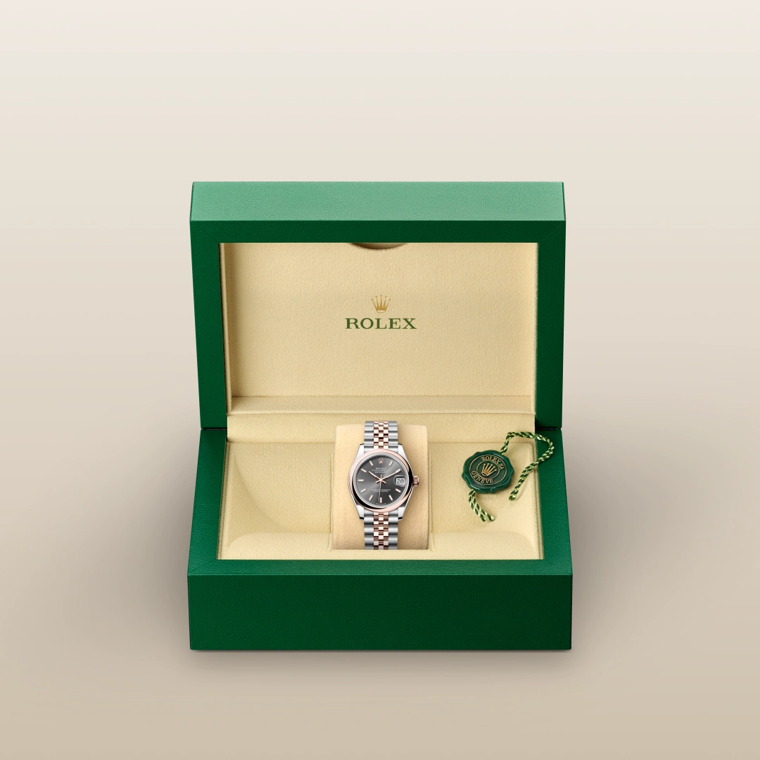 Rolex デイトジャスト オイスター、31 mm、オイスタースチール＆エバーローズゴールド