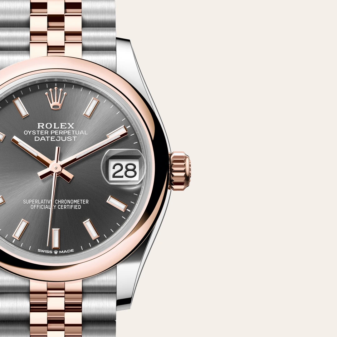 Rolex デイトジャスト オイスター、31 mm、オイスタースチール＆エバーローズゴールド