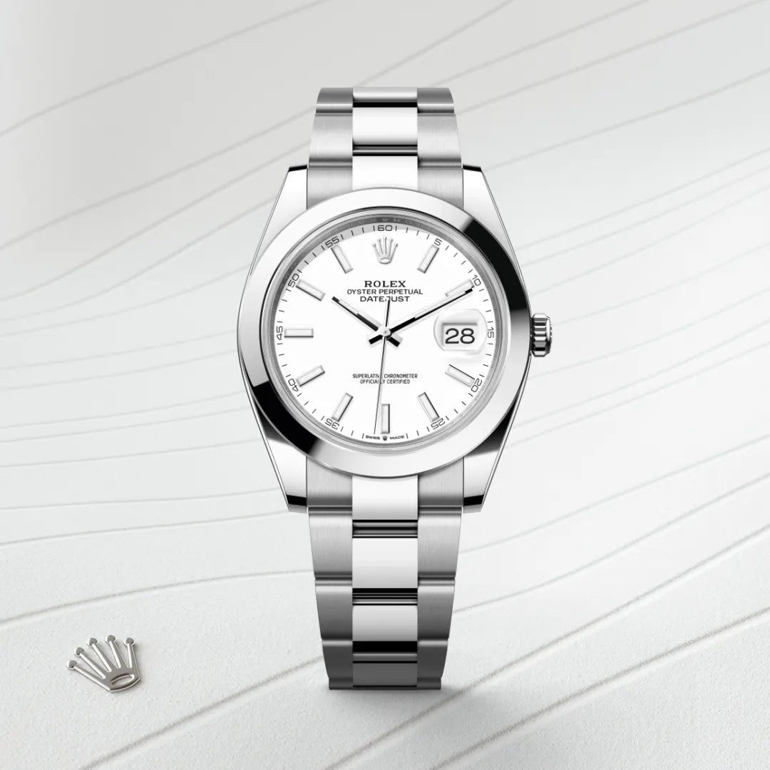 Rolex デイトジャスト オイスター、41 mm、オイスタースチール