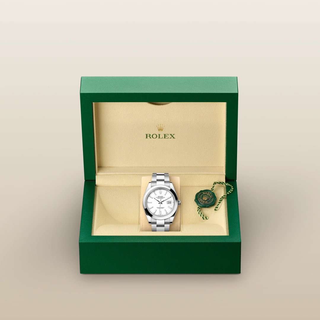 Rolex デイトジャスト オイスター、41 mm、オイスタースチール
