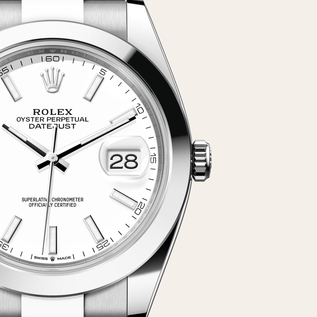 Rolex デイトジャスト オイスター、41 mm、オイスタースチール