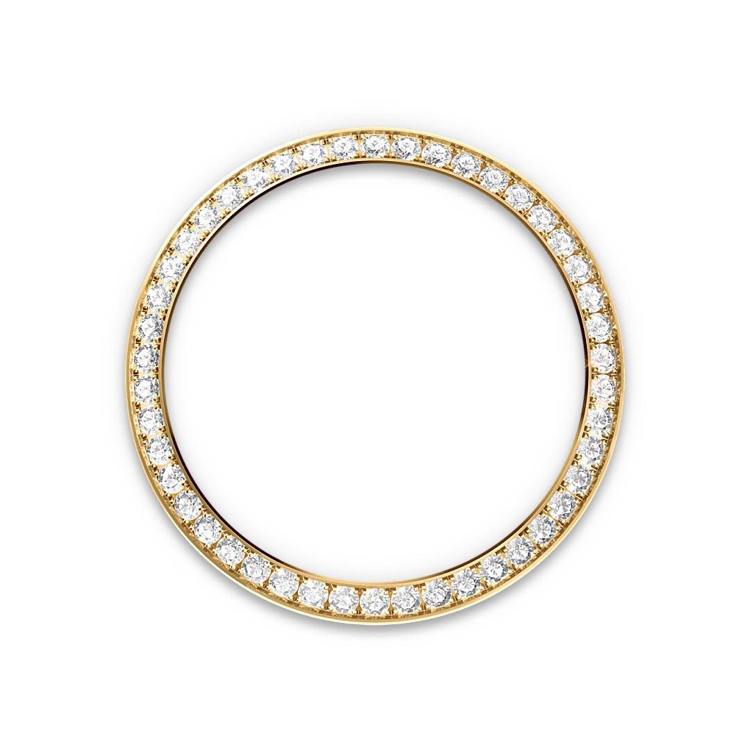 Rolex デイトジャスト 31  オイスター、31 mm、イエローゴールド、ダイヤモンド