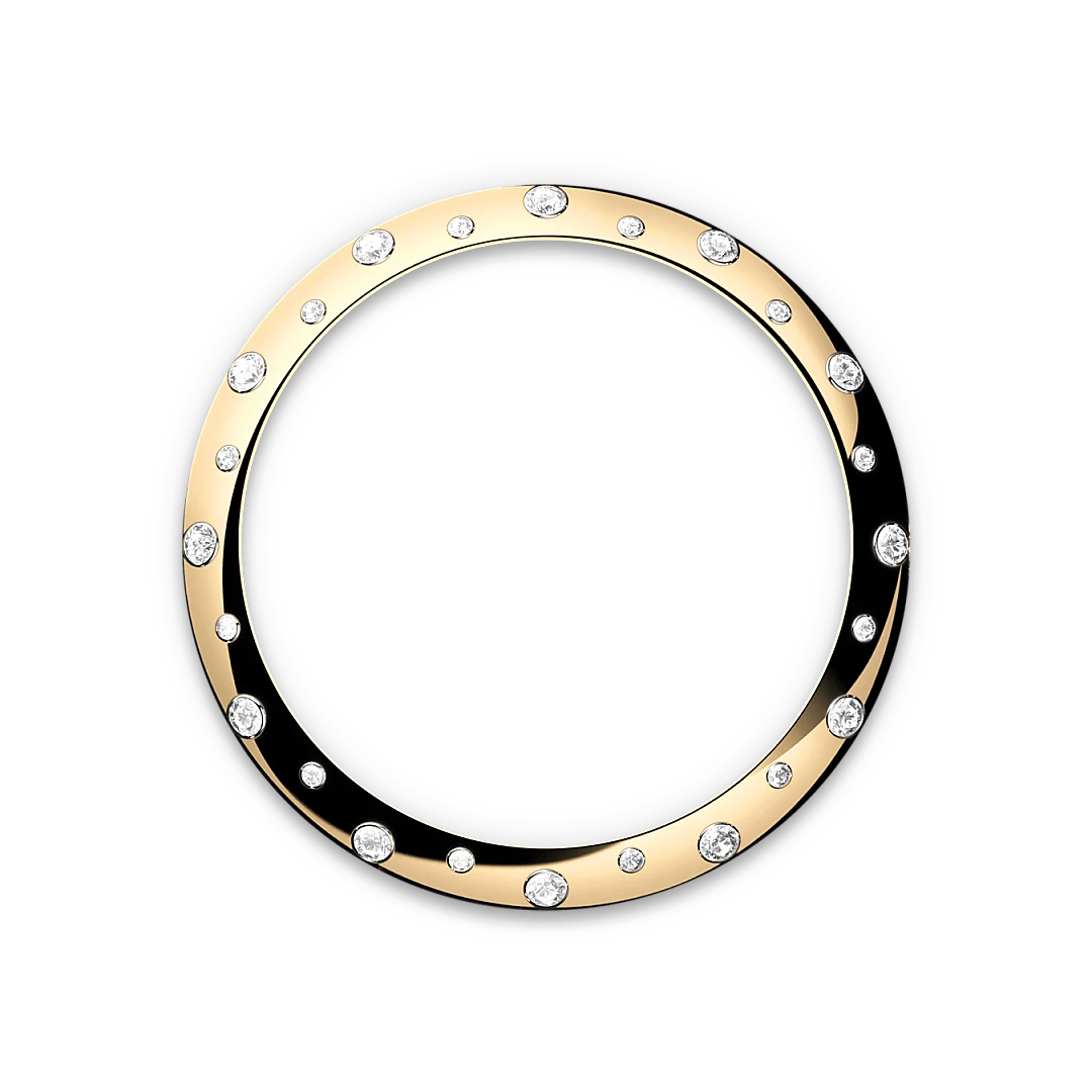 Roelx  デイトジャスト 31  オイスター、31 mm、オイスタースチール＆イエローゴールド、ダイヤモンド