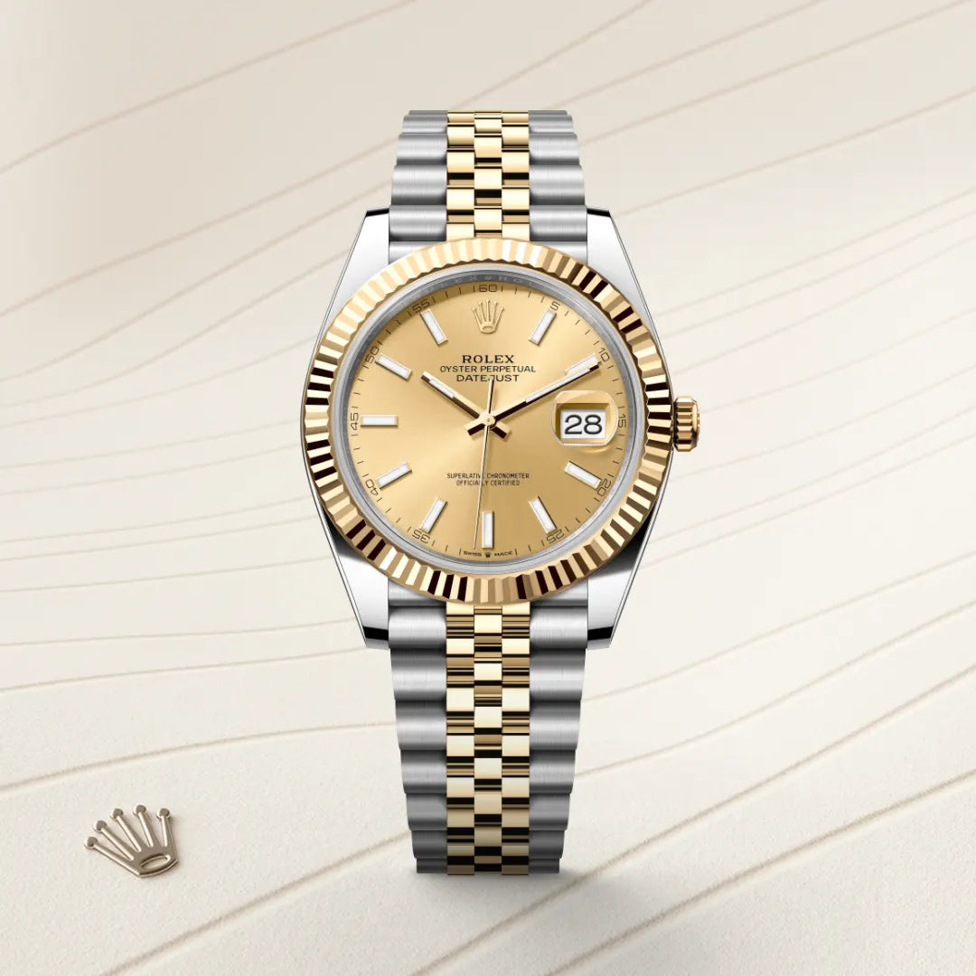 Rolex デイトジャスト 41  オイスター、41 mm、オイスタースチール＆イエローゴールド
