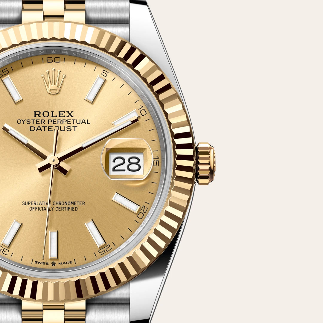 Rolex デイトジャスト 41  オイスター、41 mm、オイスタースチール＆イエローゴールド