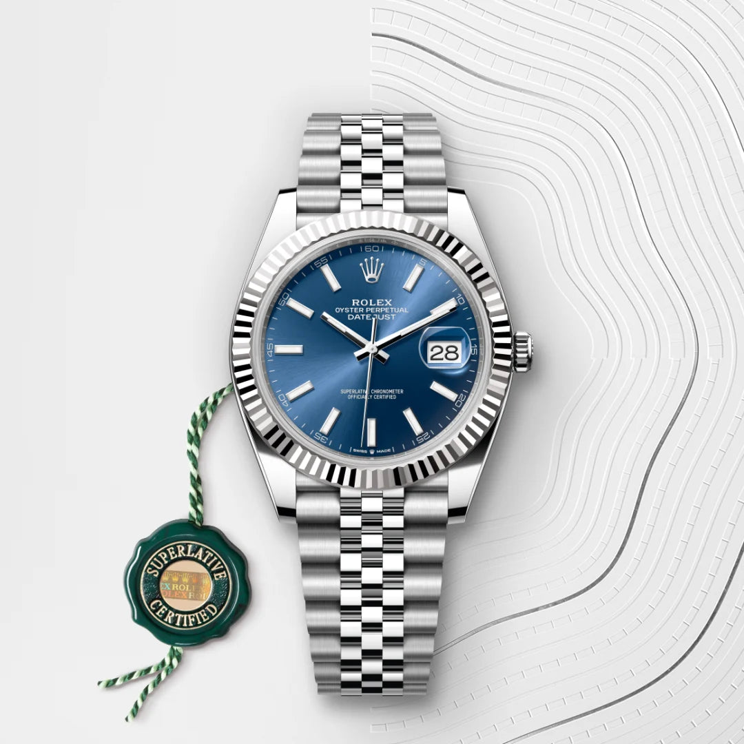 Rolex デイトジャスト 41  オイスター、41 mm、オイスタースチール＆ホワイトゴールド