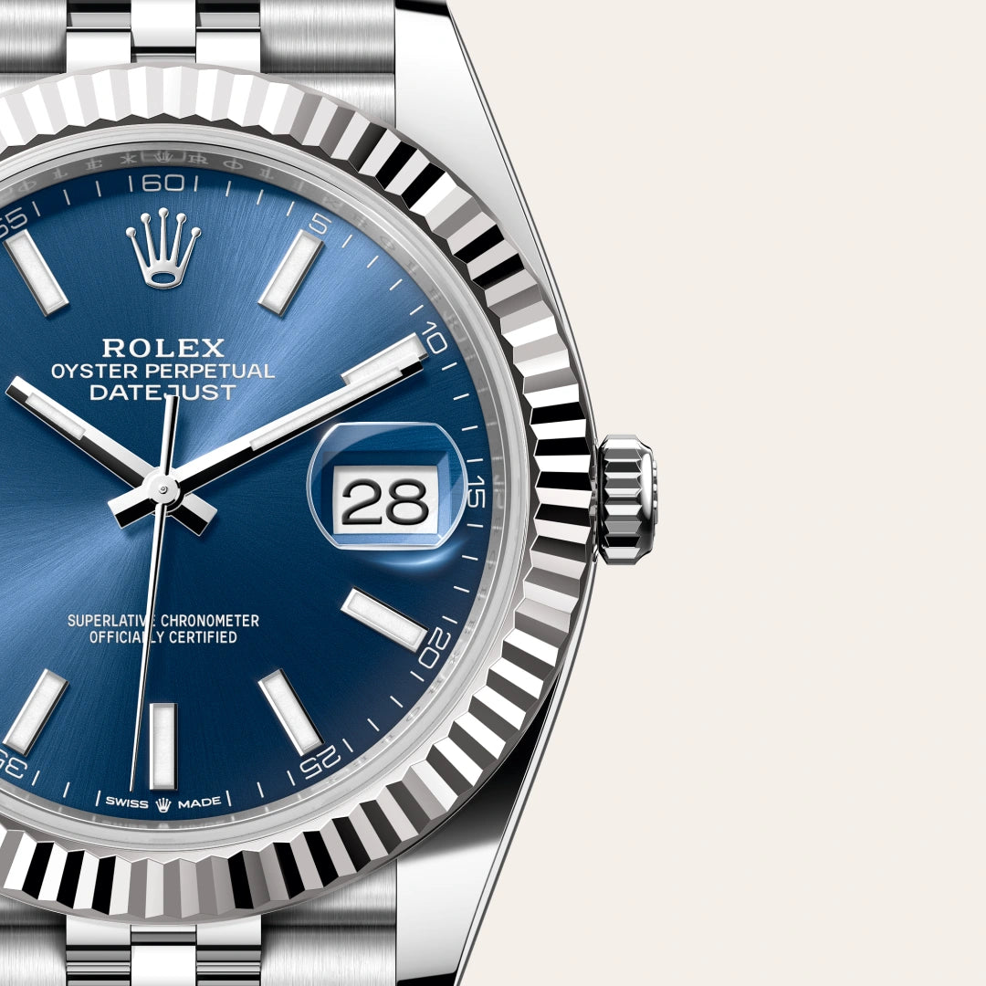 Rolex デイトジャスト 41  オイスター、41 mm、オイスタースチール＆ホワイトゴールド