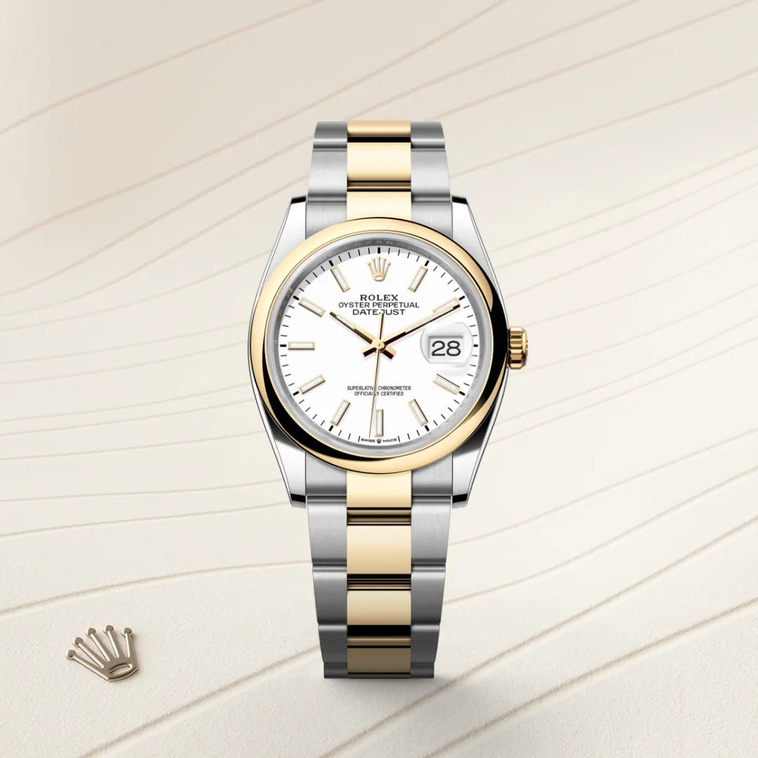 Rolex デイトジャスト 36  オイスター、36 mm、オイスタースチール＆イエローゴールド