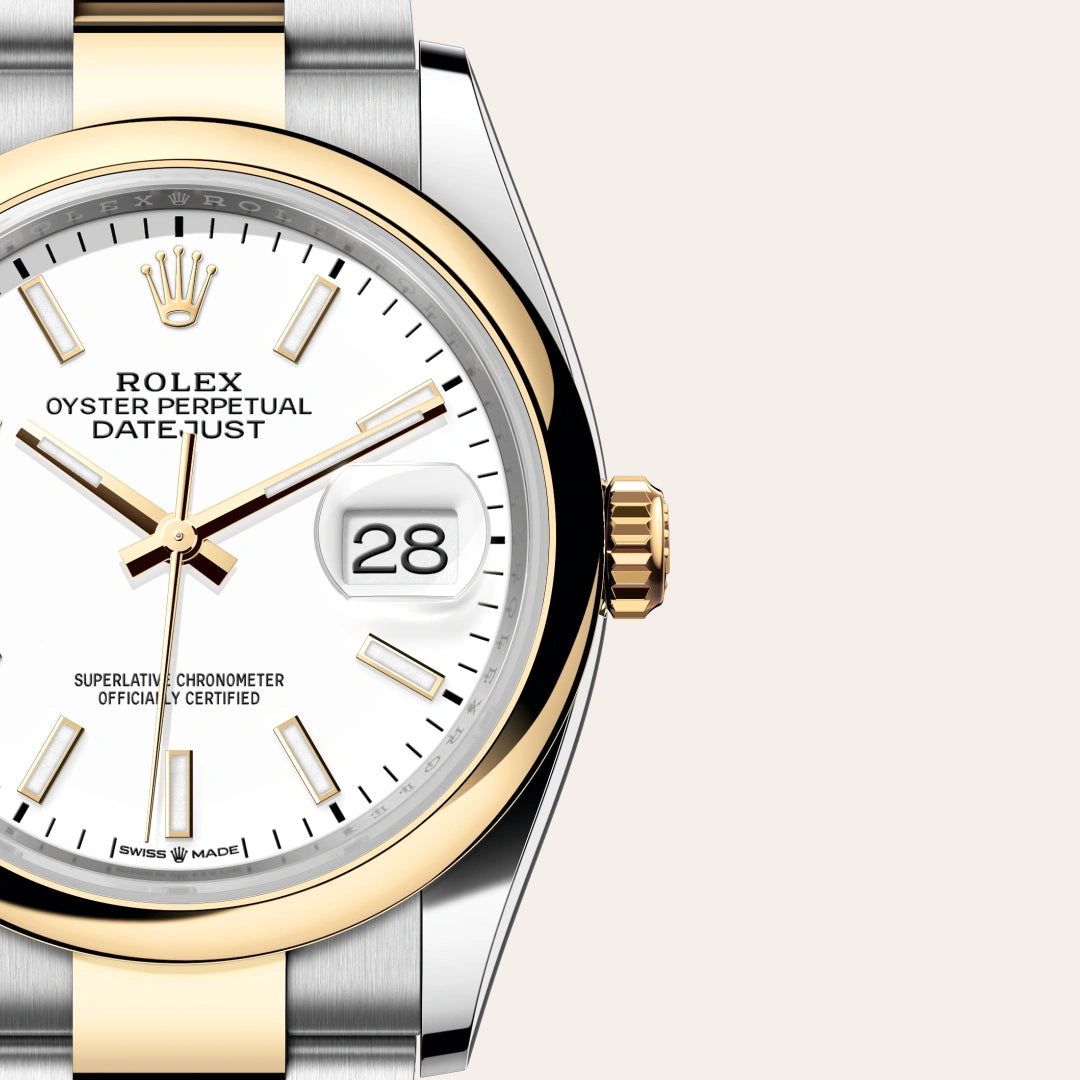 Rolex デイトジャスト 36  オイスター、36 mm、オイスタースチール＆イエローゴールド