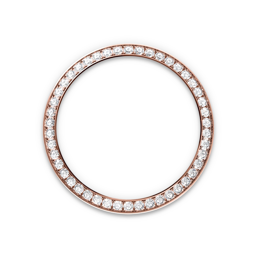 Rolex デイトジャスト 31  オイスター、31 mm、エバーローズゴールド、ダイヤモンド