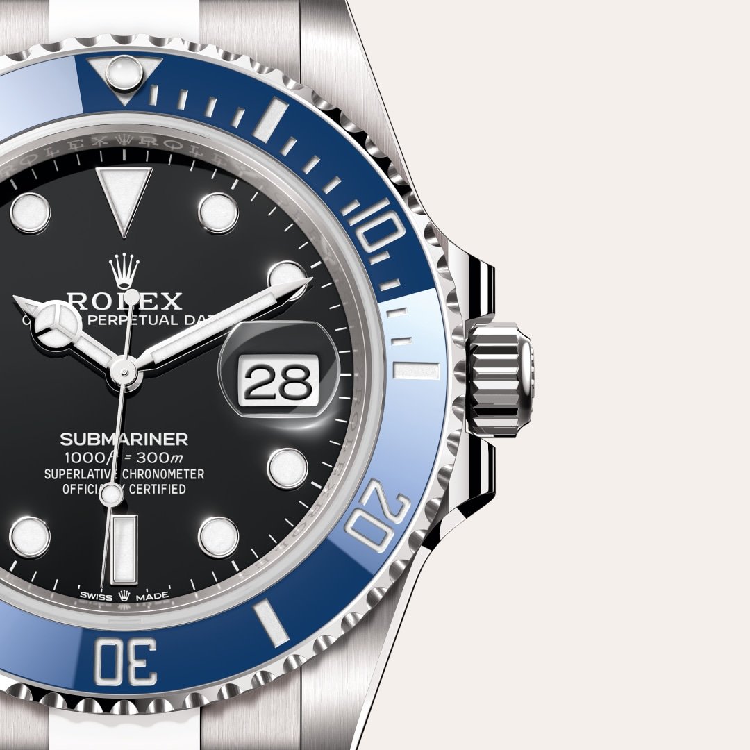 Rolex サブマリーナー デイト  オイスター、41 mm、ホワイトゴールド