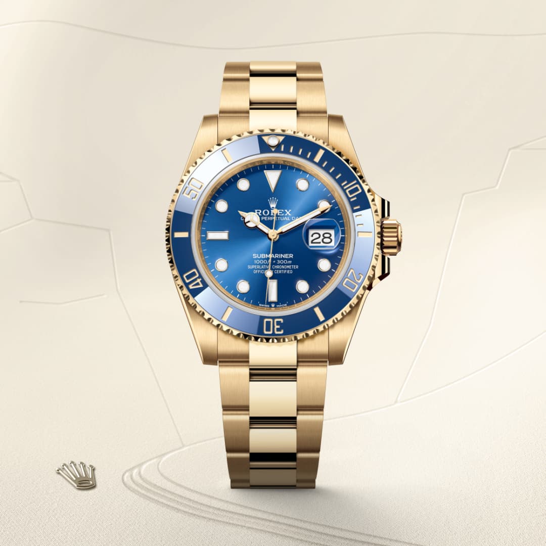 Rolex サブマリーナー デイト  オイスター、41 mm、イエローゴールド