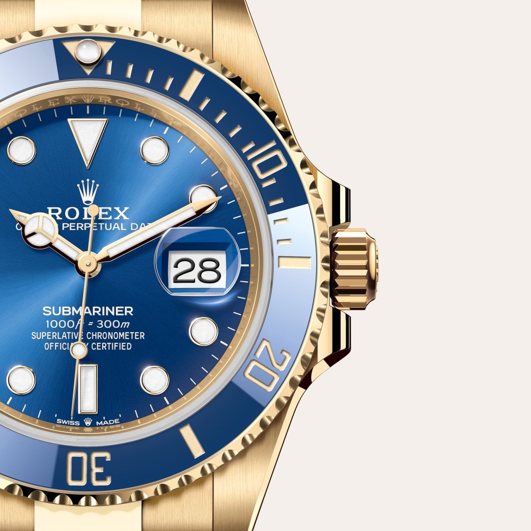 Rolex サブマリーナー デイト  オイスター、41 mm、イエローゴールド