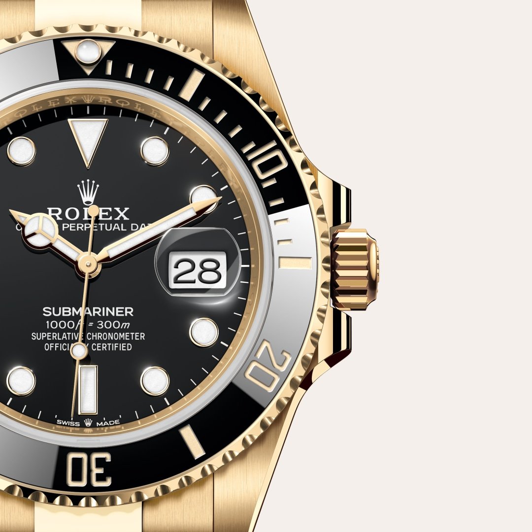 Rolex サブマリーナー デイト  オイスター、41 mm、イエローゴールド
