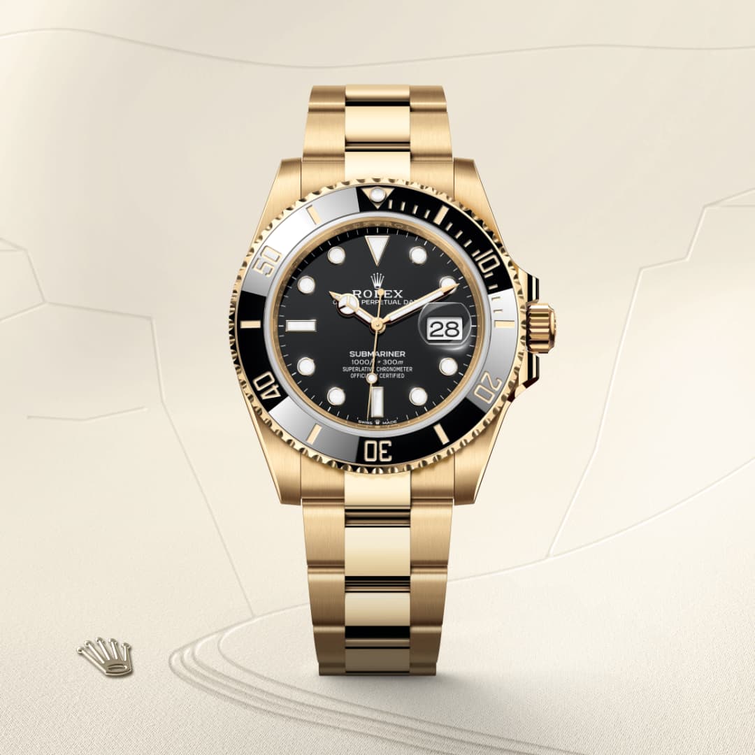 Rolex サブマリーナー デイト  オイスター、41 mm、イエローゴールド