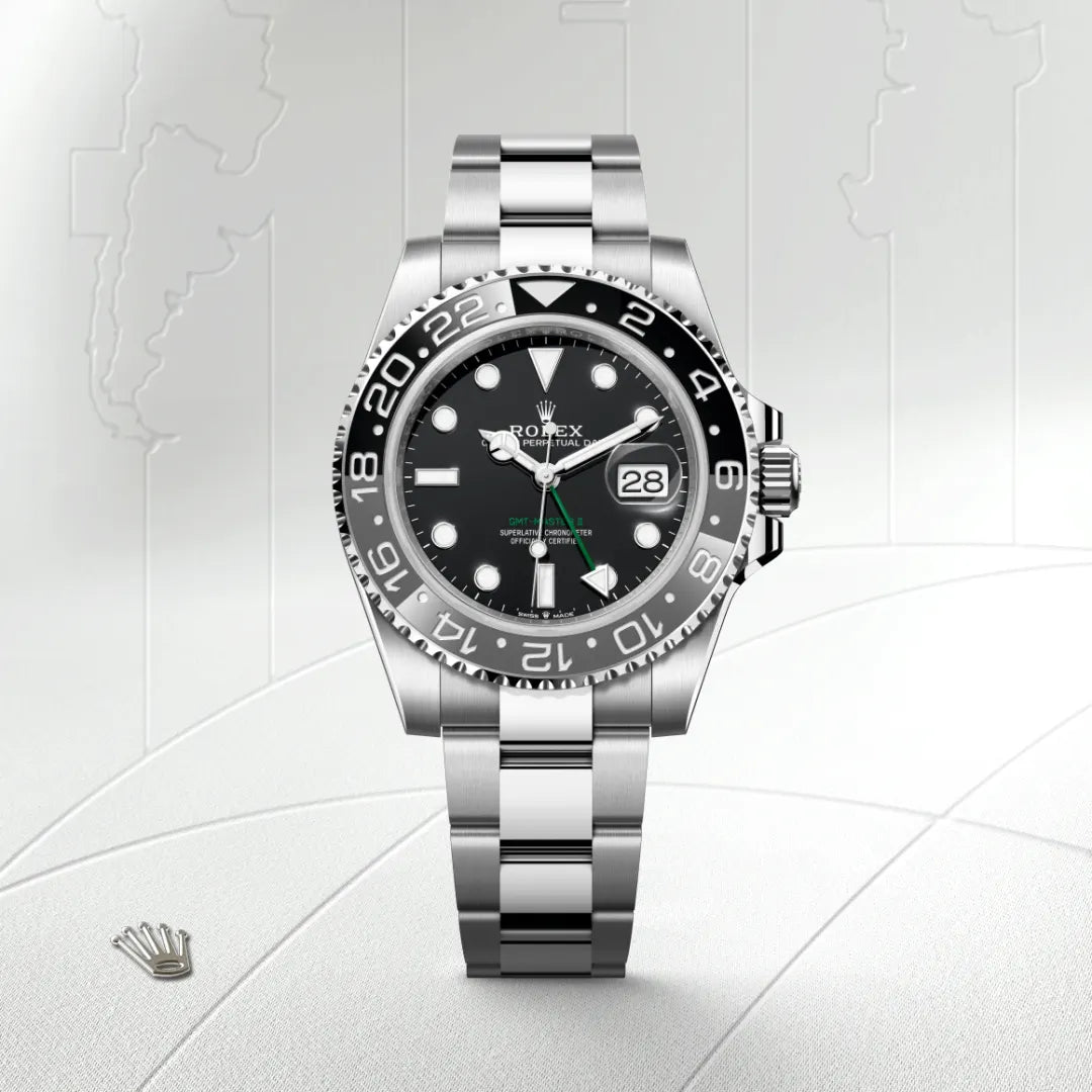 Rolex GMTマスター Ⅱ  オイスター、40 mm、オイスタースチール