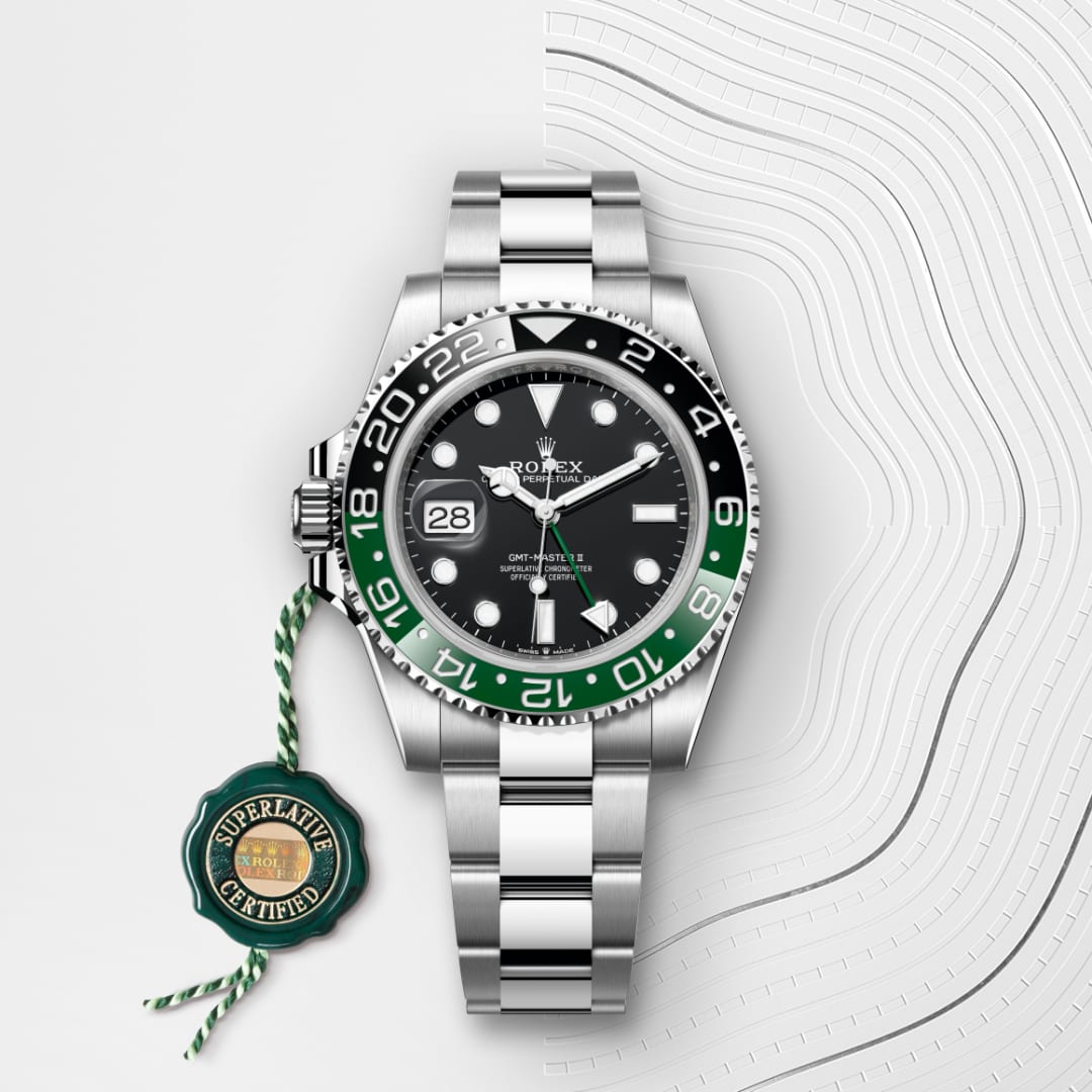 Rolex GMTマスター Ⅱ  オイスター、40 mm、オイスタースチール