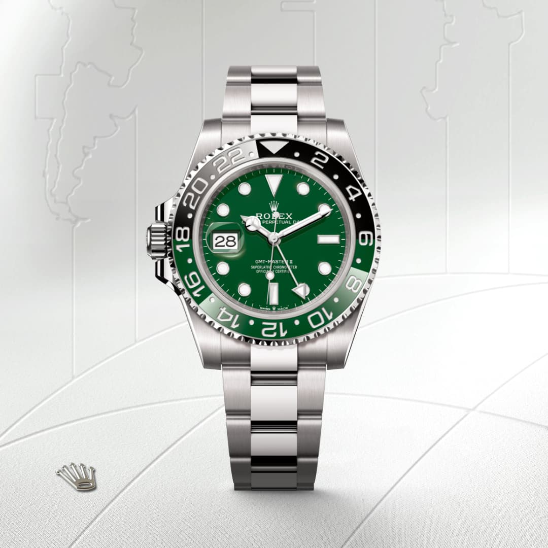 Rolex GMTマスター Ⅱ  オイスター、40 mm、ホワイトゴールド