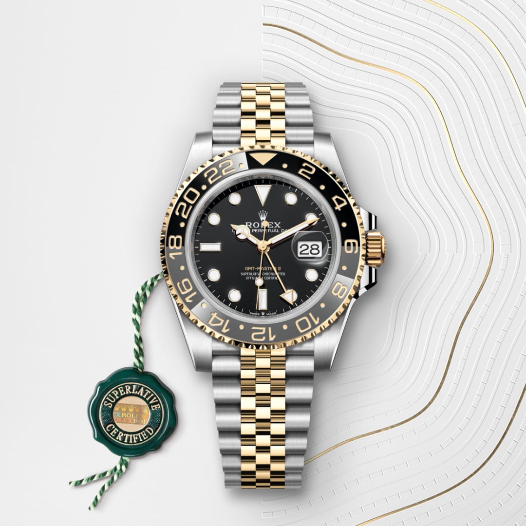 Rolex GMTマスター Ⅱ  オイスター、40 mm、オイスタースチール＆イエローゴールド