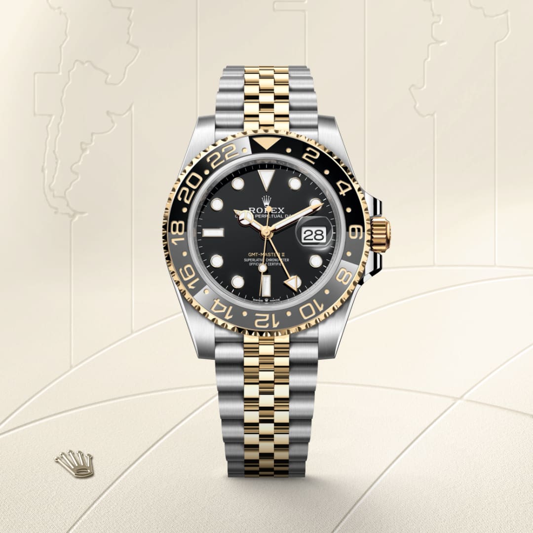 Rolex GMTマスター Ⅱ  オイスター、40 mm、オイスタースチール＆イエローゴールド
