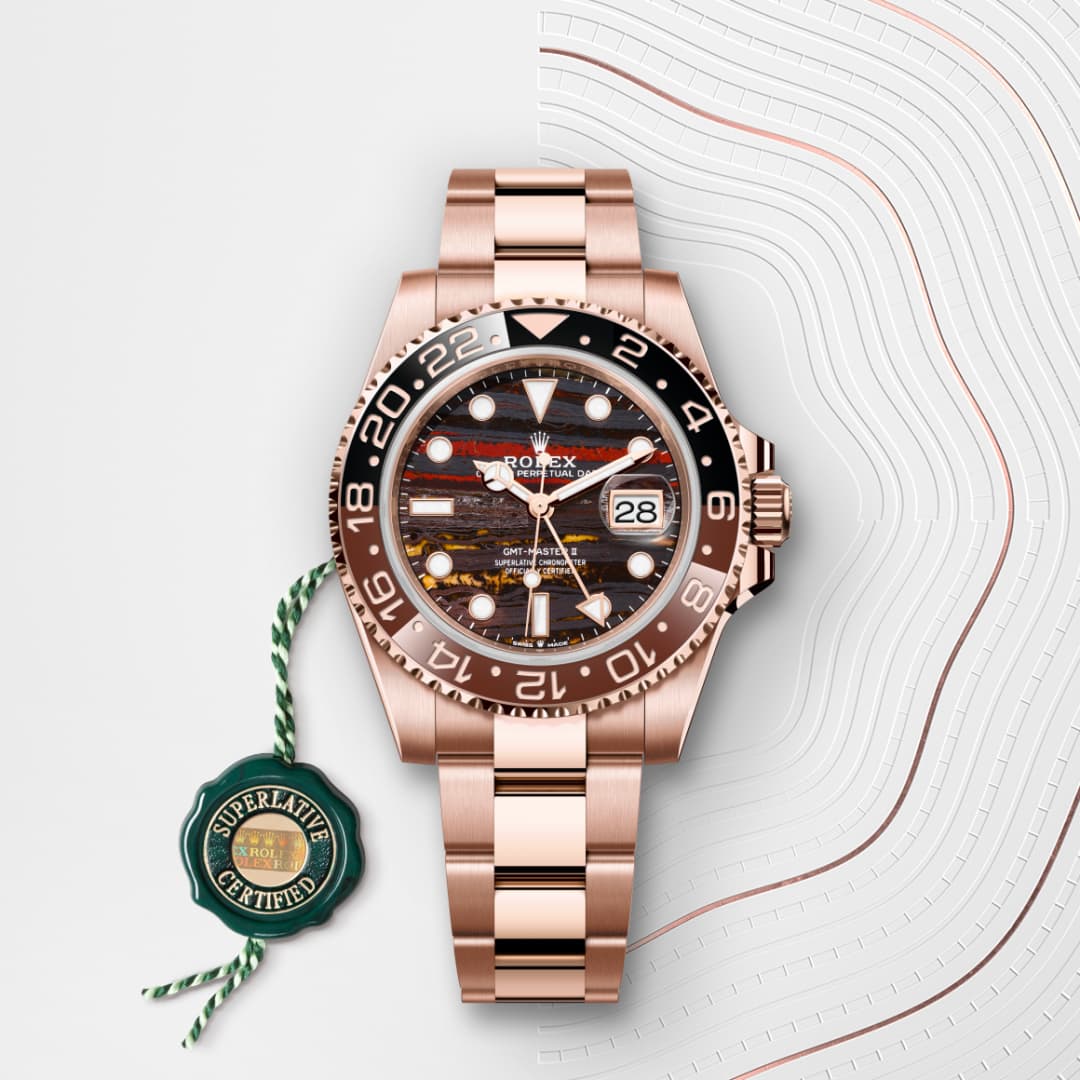 Rolex  GMTマスター Ⅱオイスター、40 mm、エバーローズゴールド